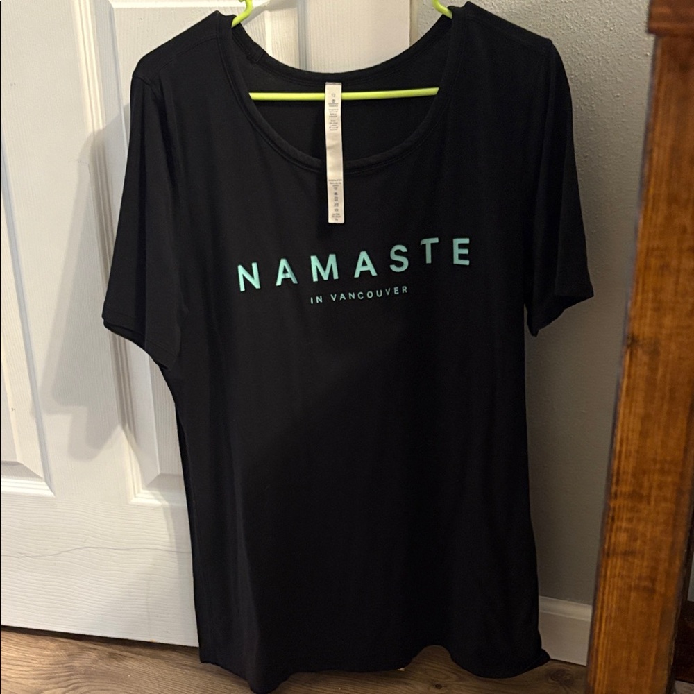 lululemon athletica Black Namaste Tee